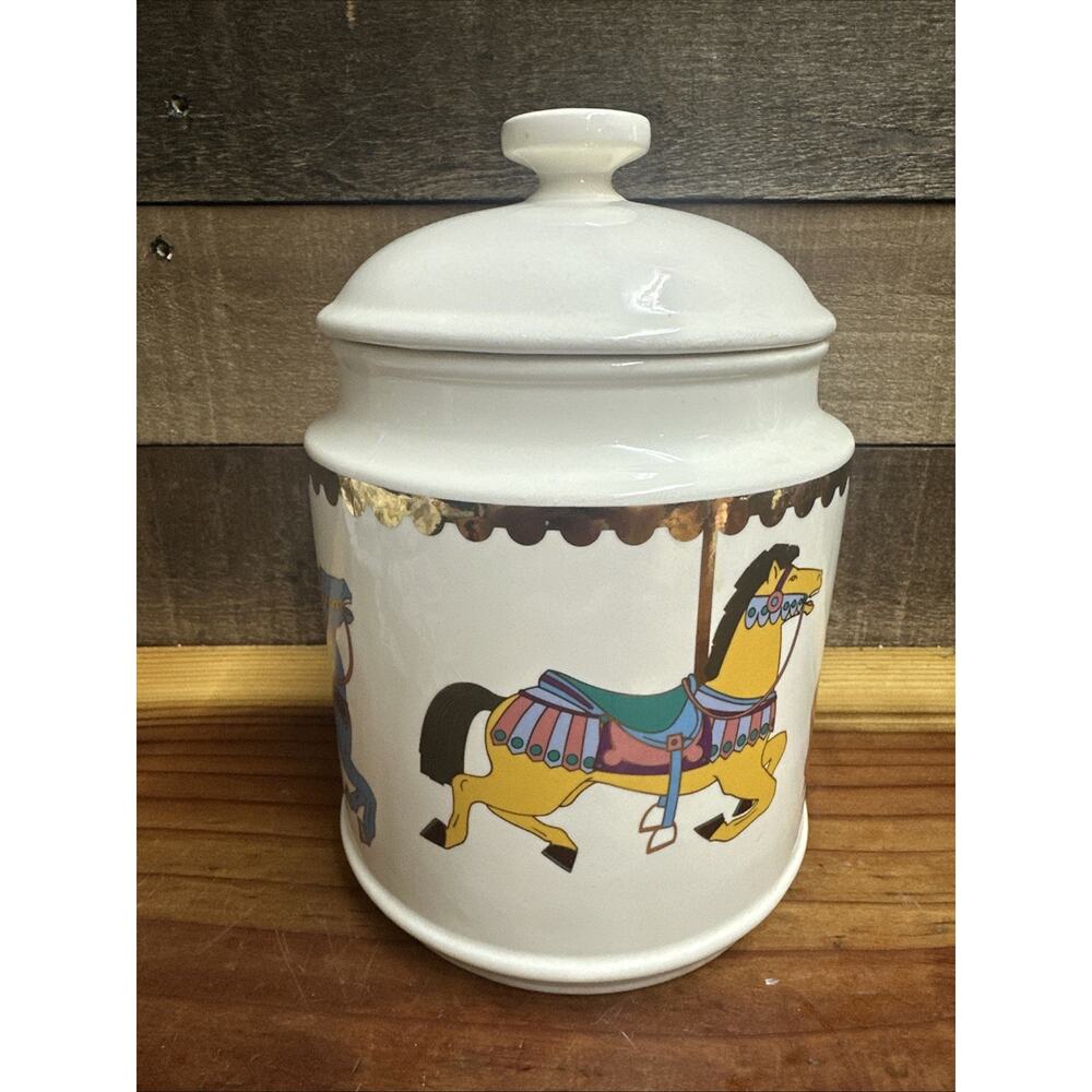 Vintage 1990 Dayton Hudson Carousel Cookie Jar RARE